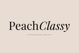 Peach Classy Font